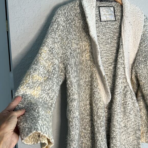 Abercrombie & Fitch Cozy Cardigan Sleepwear Robe Heavy Fuzzy Hygge Grandma - Picture 3 of 7